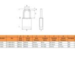 Abus 155 Series Open Shackle Combination Padlocks